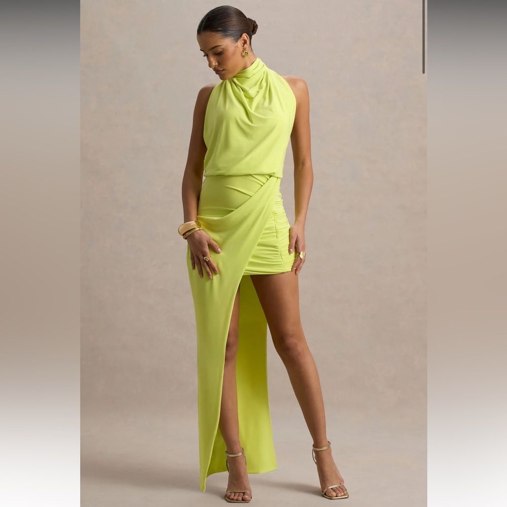 Club L London Lime Maxi Dress
